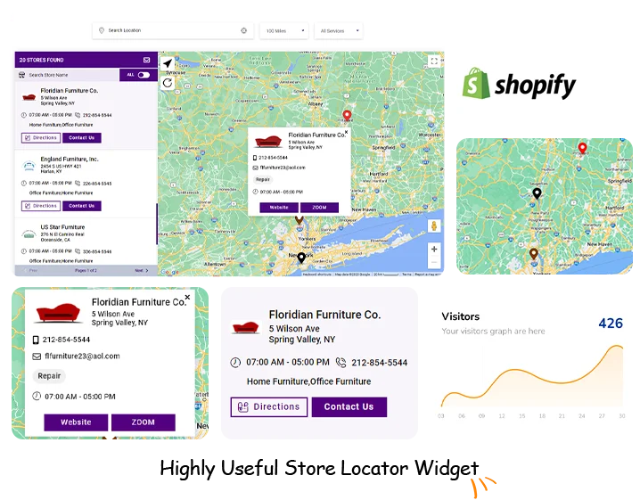 Powerful Shopify Store Locator and finder