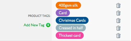 Product tags