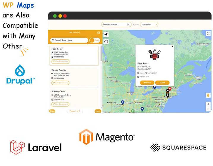 Wp Maps Locator Widgets Are Also Compatible With Many Other Platforms