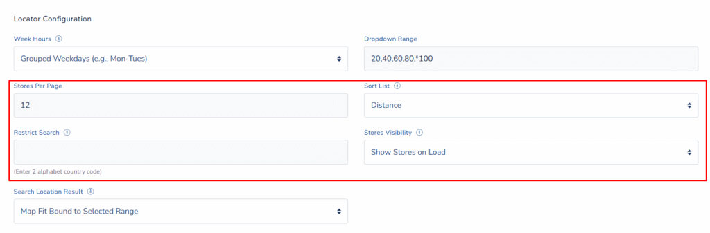 Store Listing Options - Control How Store Results Appear And Behave In Wp Maps 1 Storeperpagelisting